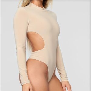 Nude Fashion Nova bodysuit